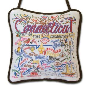 catstudio -Connecticut-Mini Ornament Pillow NWT